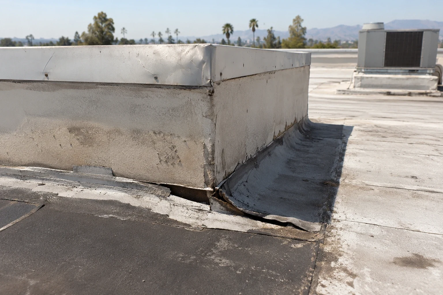 Flashing Failure Roof Repair in San Mateo, CA