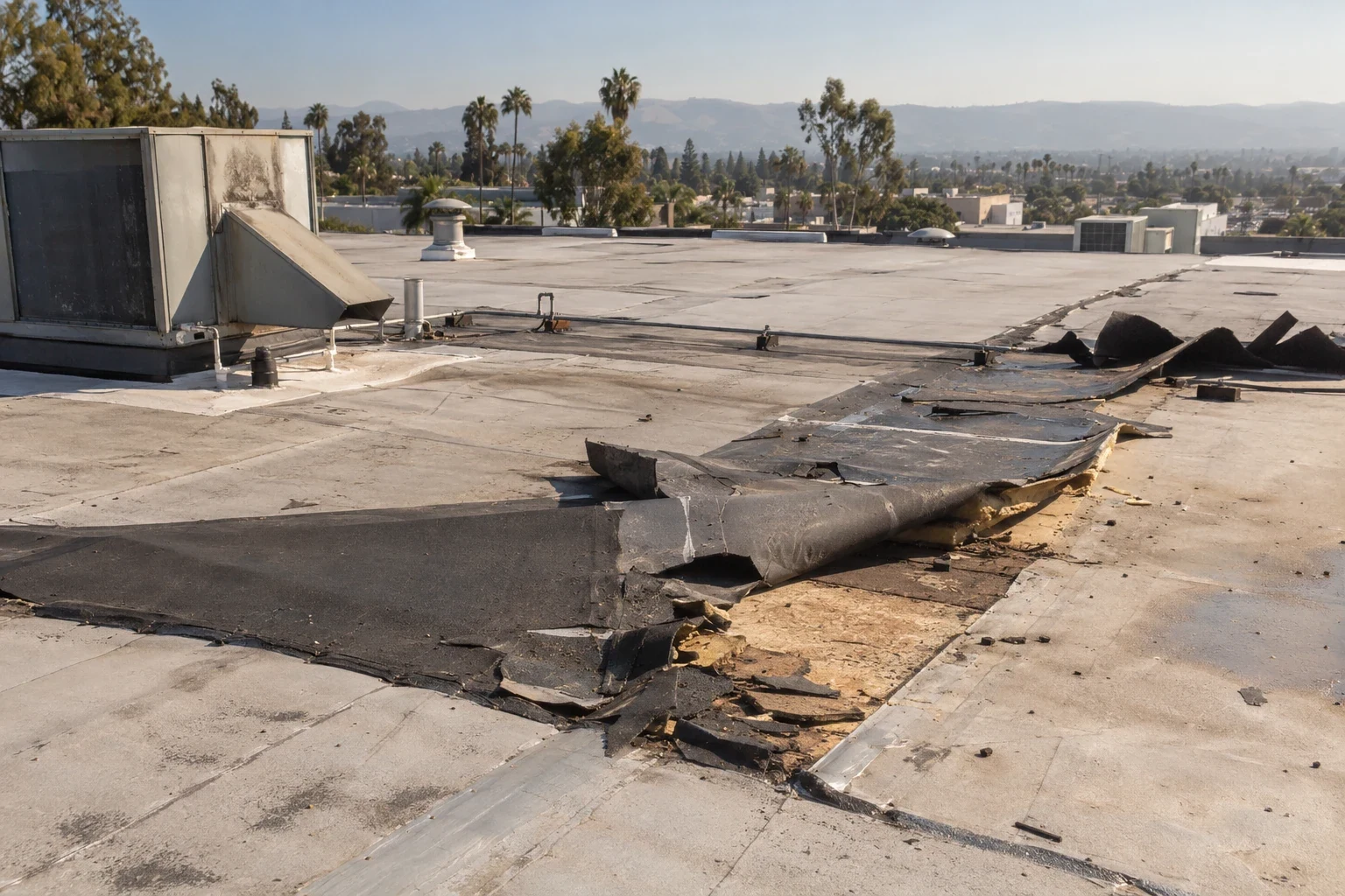 Wind Damage Roof Repair in San Mateo, CA