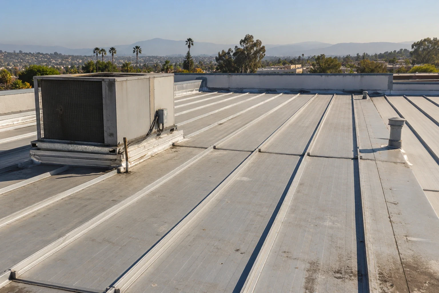 Commercial Metal Roof Retrofit in San Mateo, CA